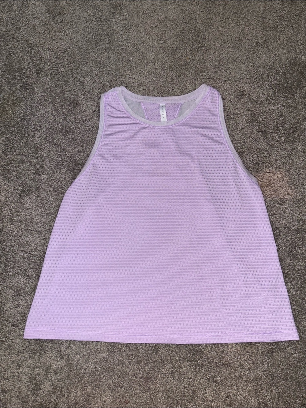 Athleta Women's Lavender Breathable Workout Tank Top